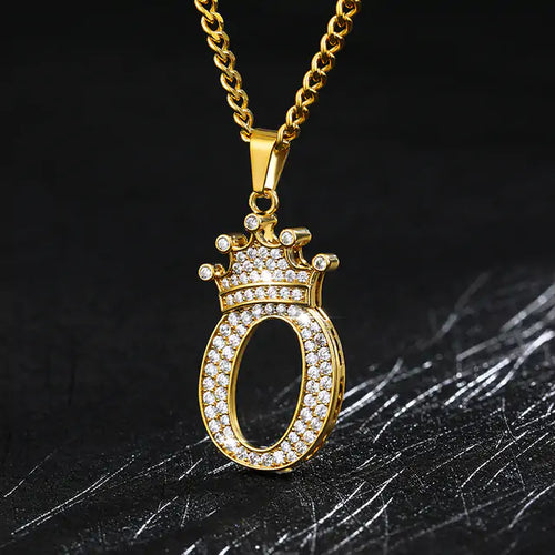 Load image into Gallery viewer, Zircon Alphabet Necklace
